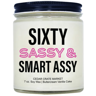 Sixty Sassy & Smart Assy Clear Jar