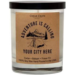 Adventure Is Calling Name Drop Kraft Candle