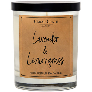 Lavender and Lemongrass Soy Candle