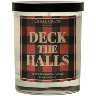 Deck The Halls Buffalo Plaid Soy Candle