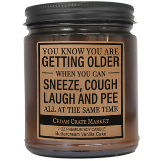 Sneeze, Cough, Laugh, And Pee Amber Jar