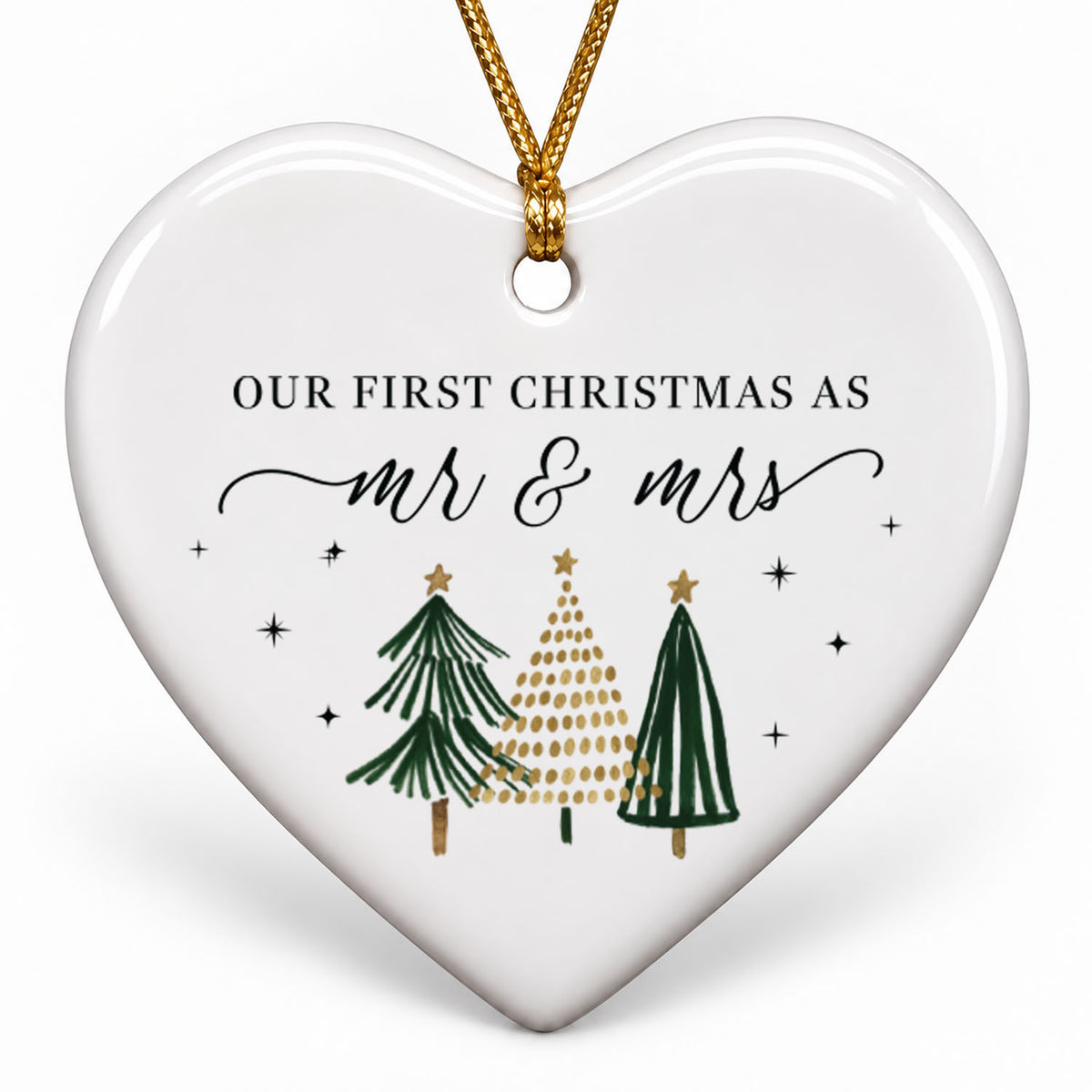 Wedding Ornament - Our First Christmas As Mr & Mrs