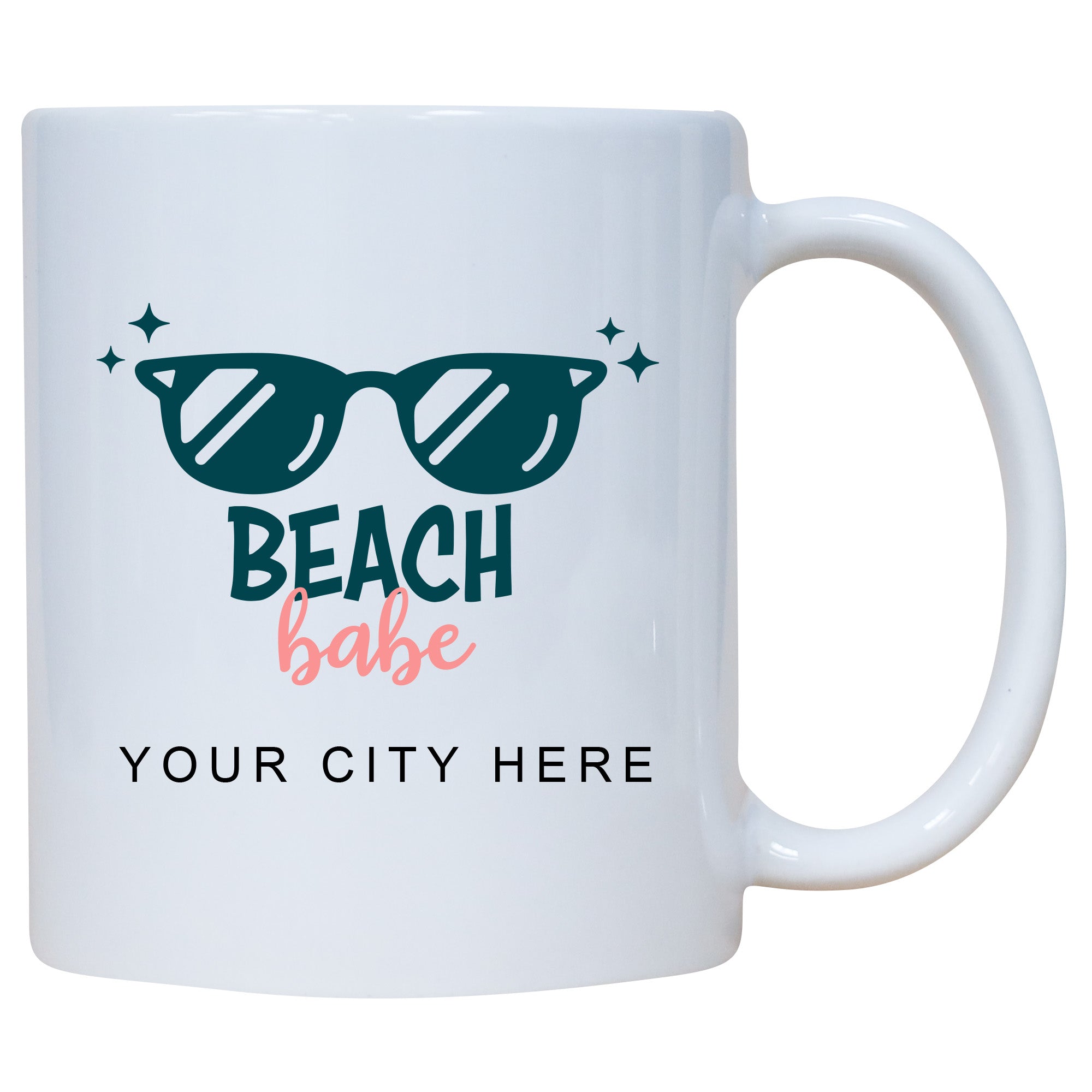 Beach Babe Name Drop Mug