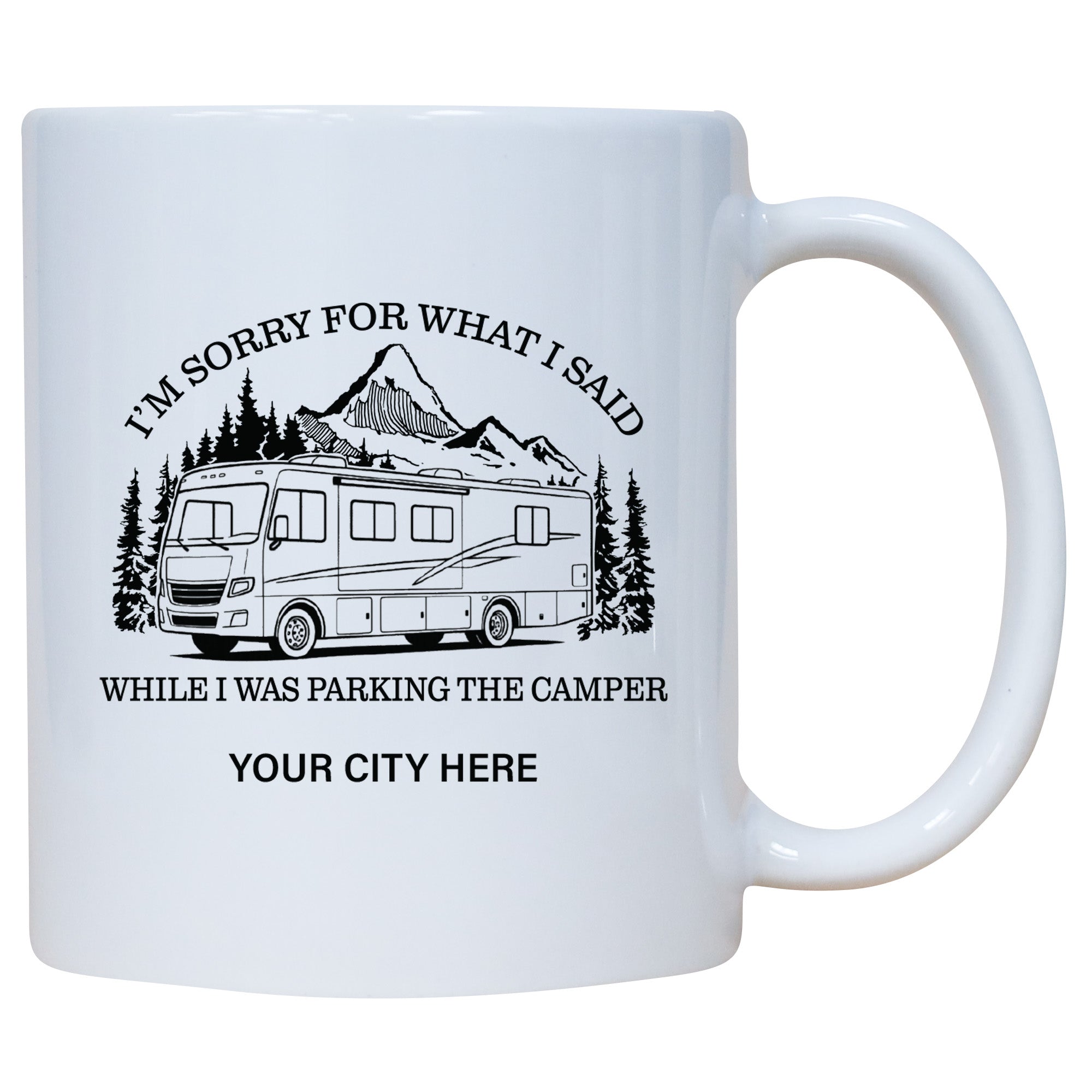 Sorry For What I Said While Parking Morohome Mountain Name Drop Mug