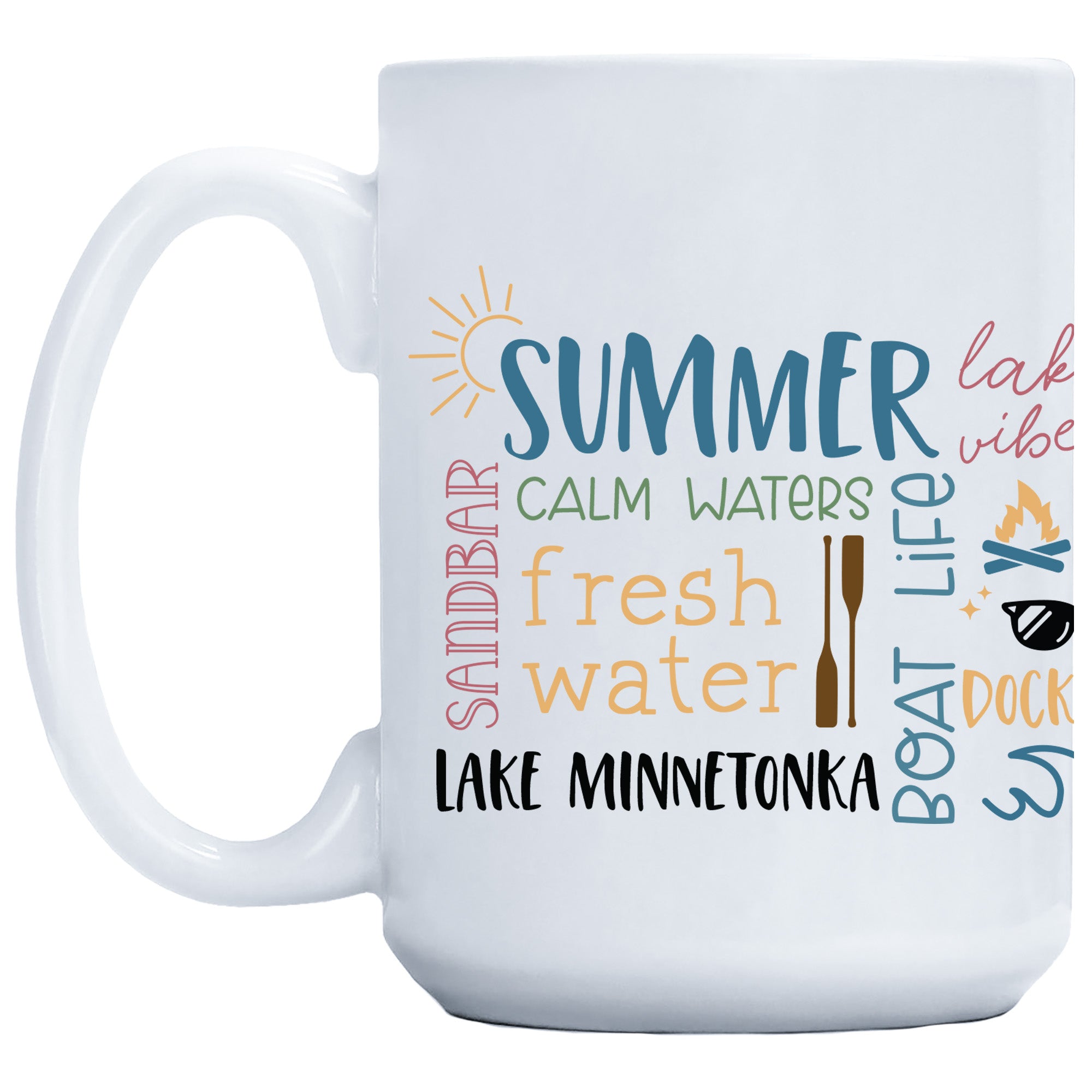 Coffee Mug - Custom Name Drop Lake Days - MOQ 6