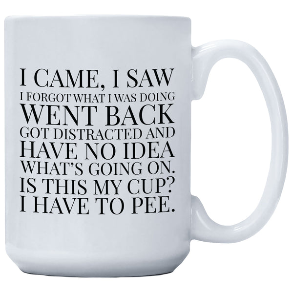 I Came I Saw I Forgot What I Was Doing Coffee Mug 15oz