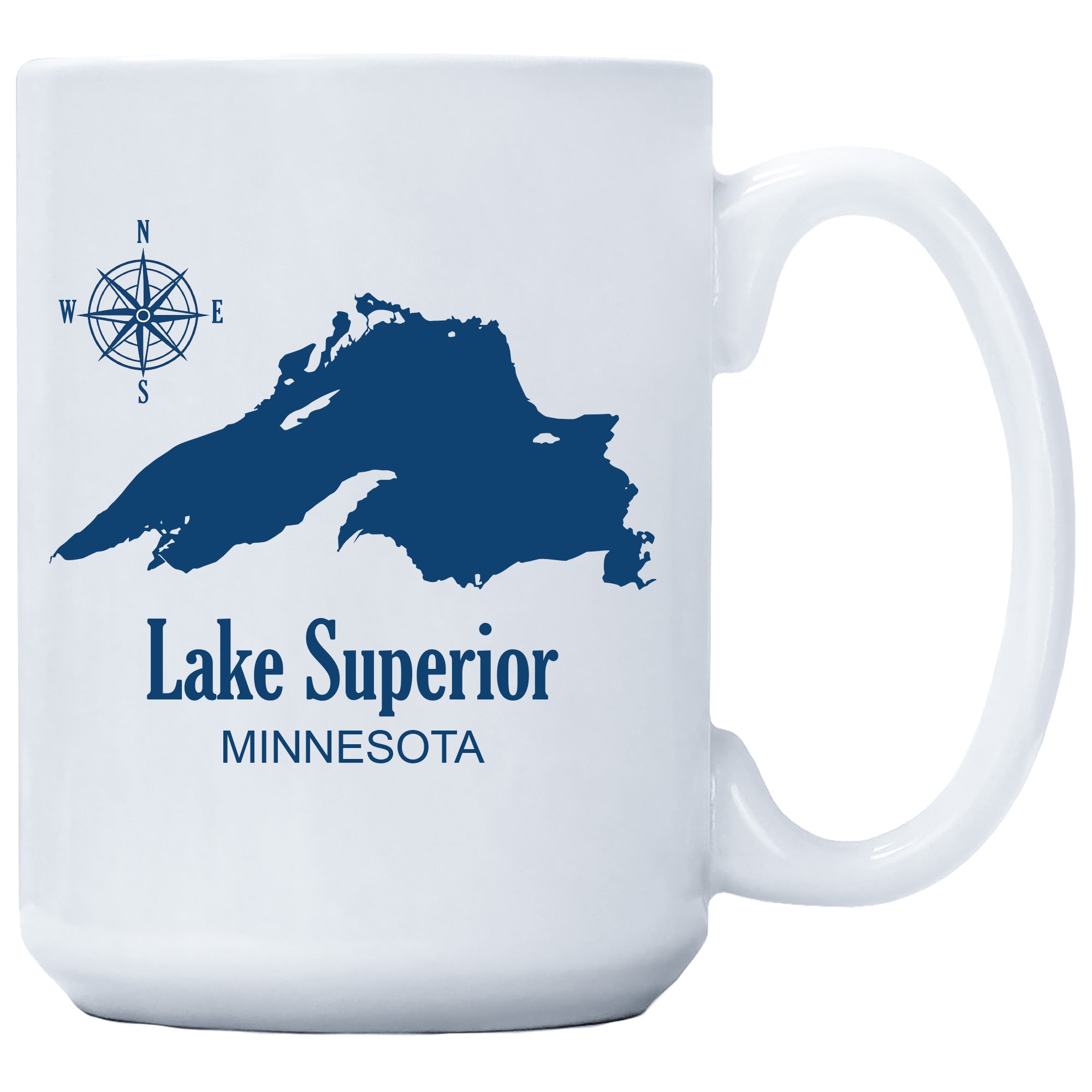 Coffee Mug - Lake Superior Map