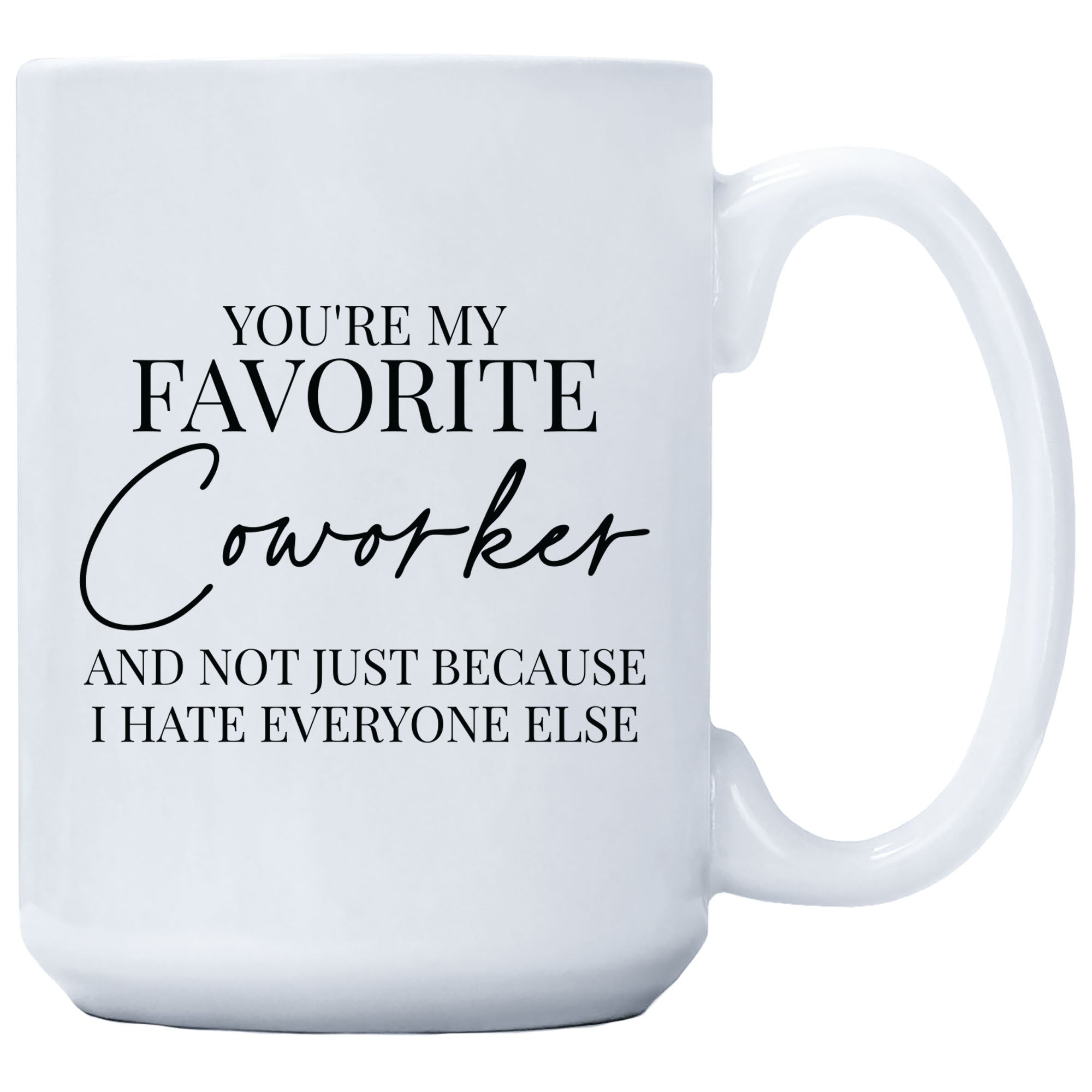Cedar Crate Market Coffee Mug "You're My Favorite Coworker" gift for Coworker