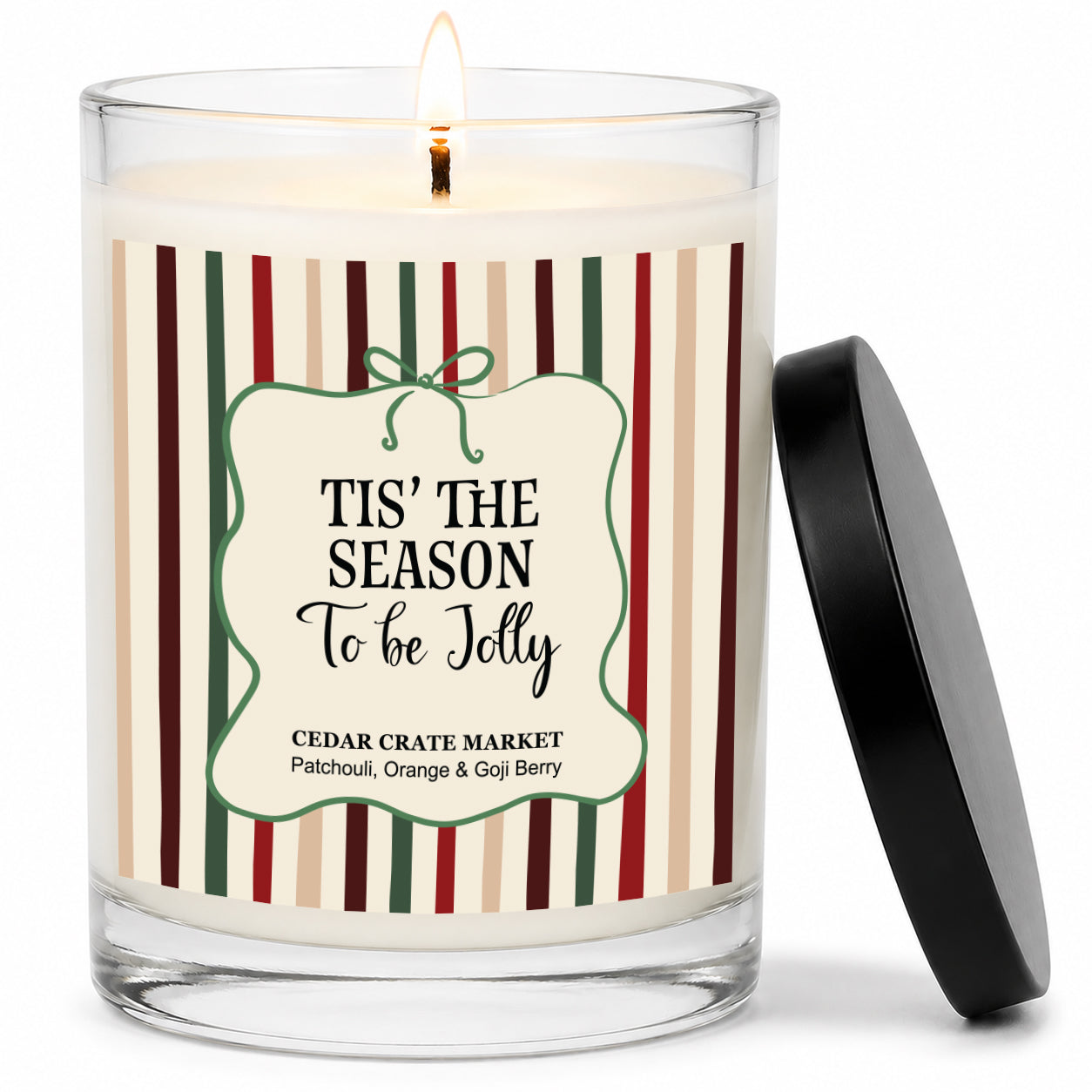 Christmas Candles - Tis The Season To Be Jolly