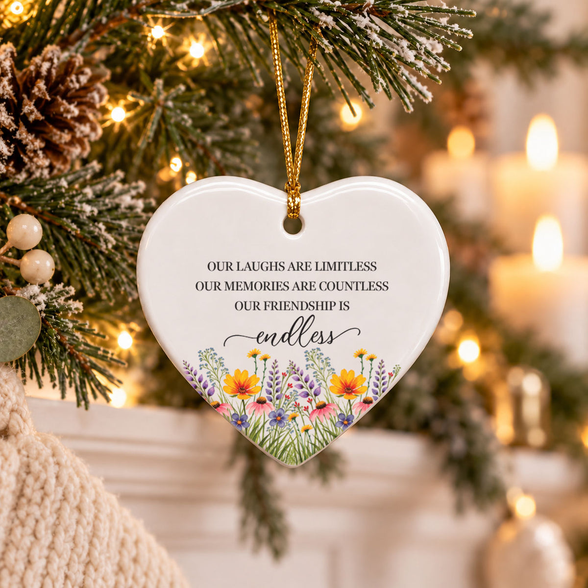 Christmas Gifts Ornament - Our Friendship Is Endless