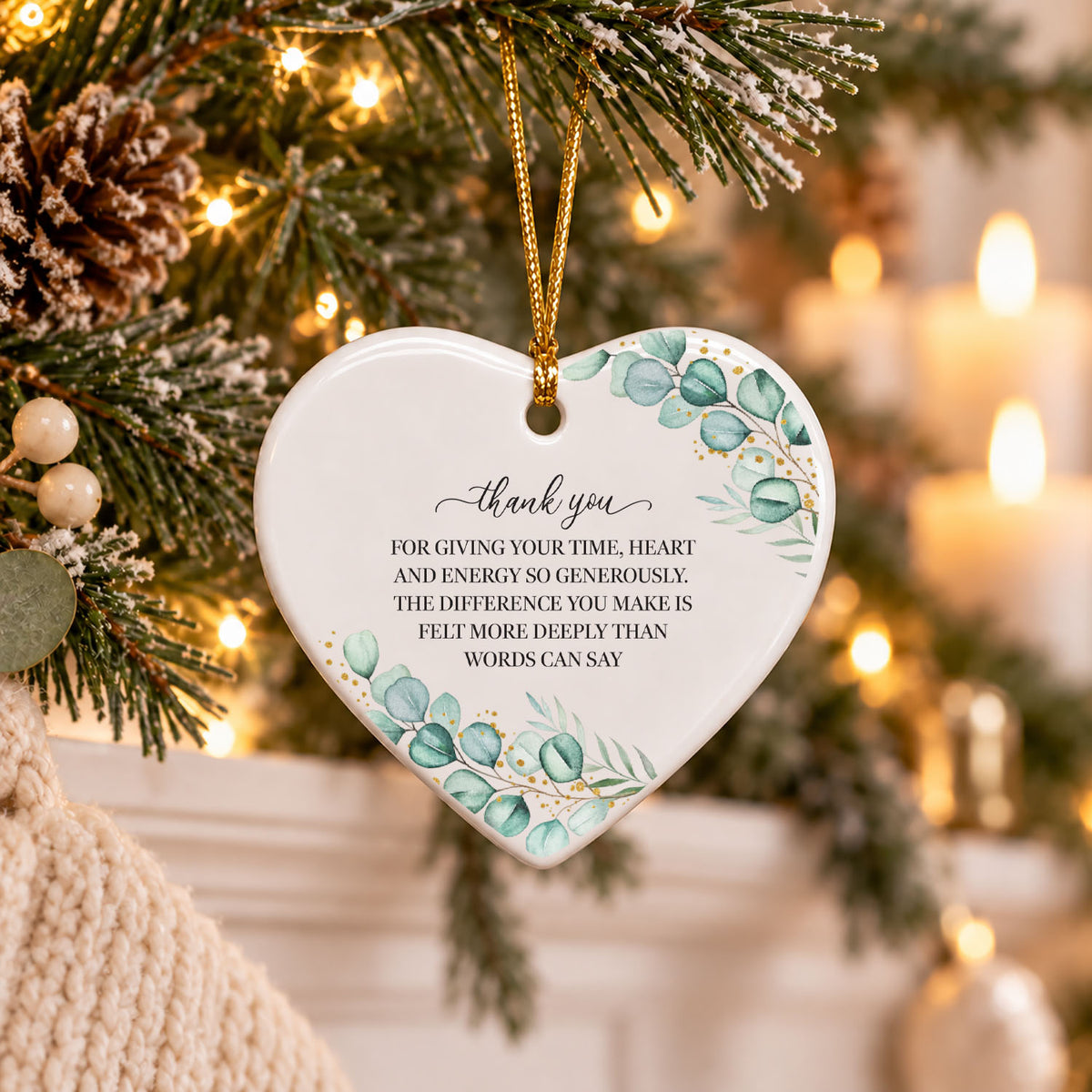 Nurse Ornament - Thank You For Your Time And Heart