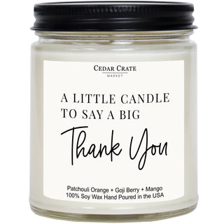A Little Candle To Say A Big Thank You Soy Candle