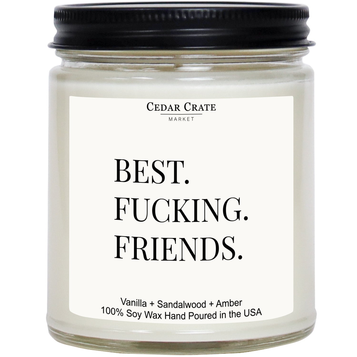 Best Fucking Friends Clear Jar