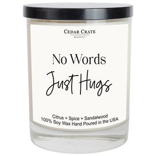 No Words Just Hugs Soy Candle