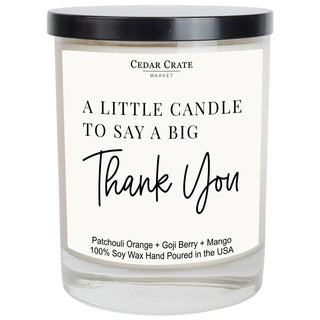 A Little Candle To Say A Big Thank You Soy Candle