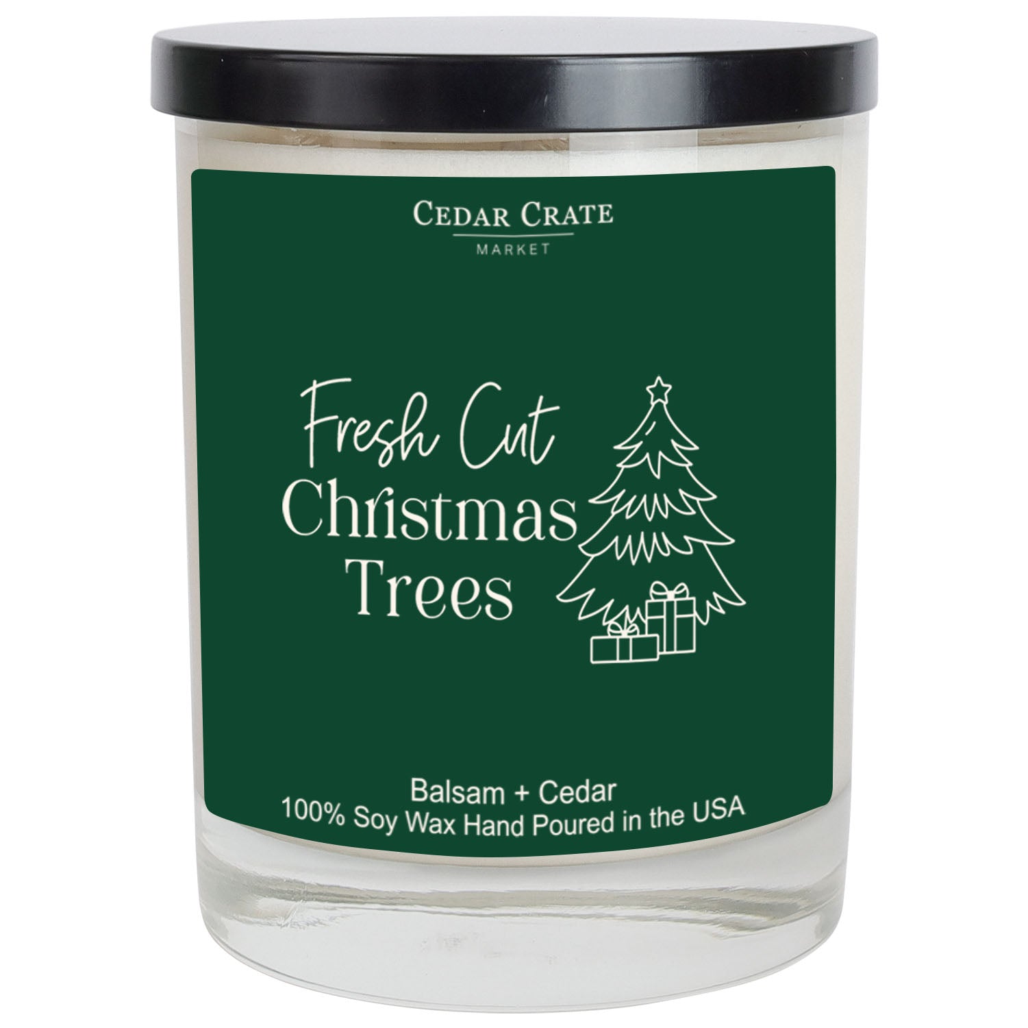 Fresh Cut Christmas Trees Color Candle