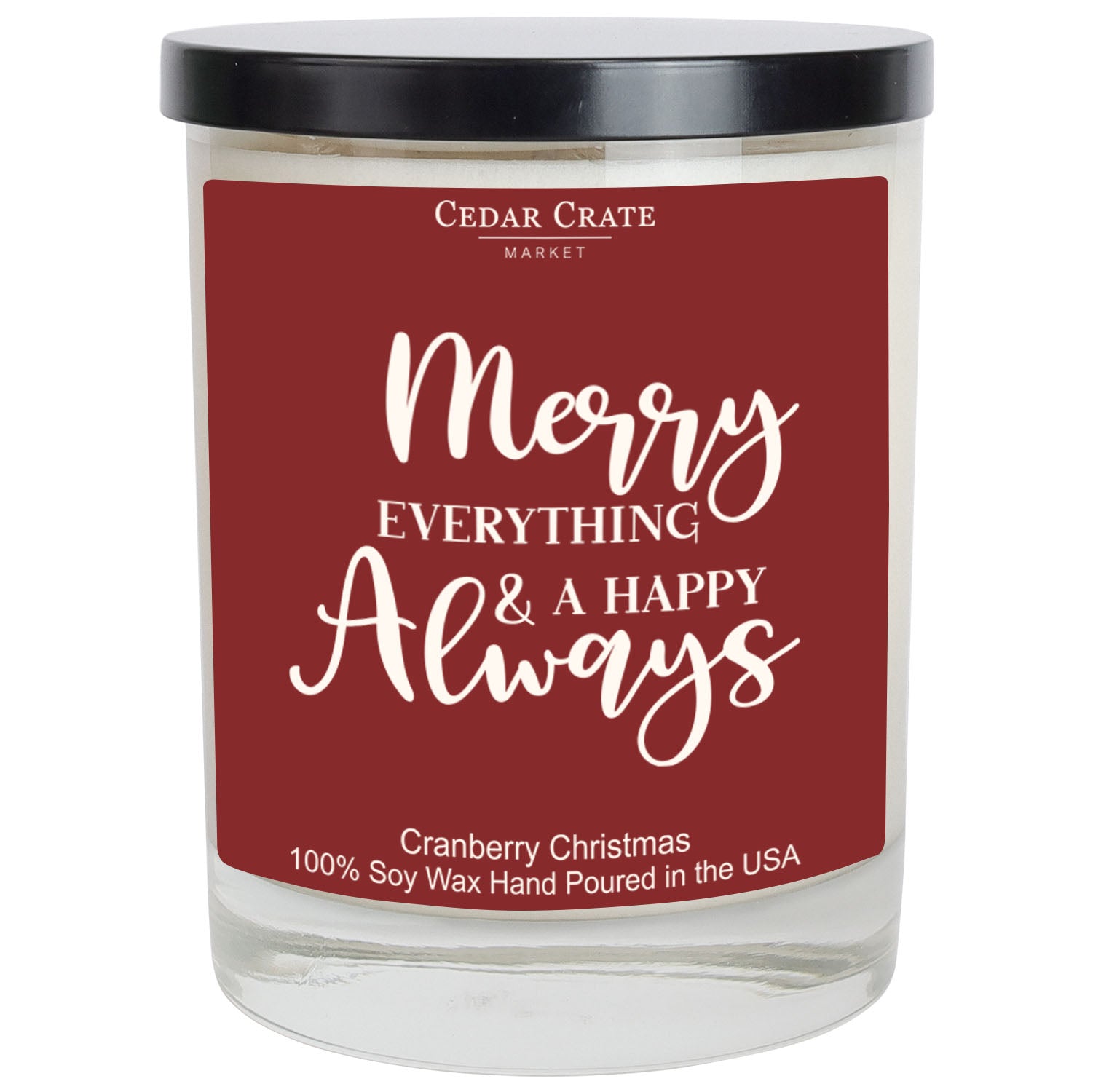 Merry Everything & Happy Always Color Candle