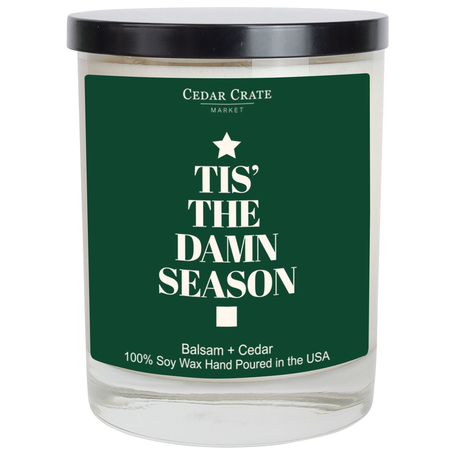 Tis' The Damn Season Color Candle