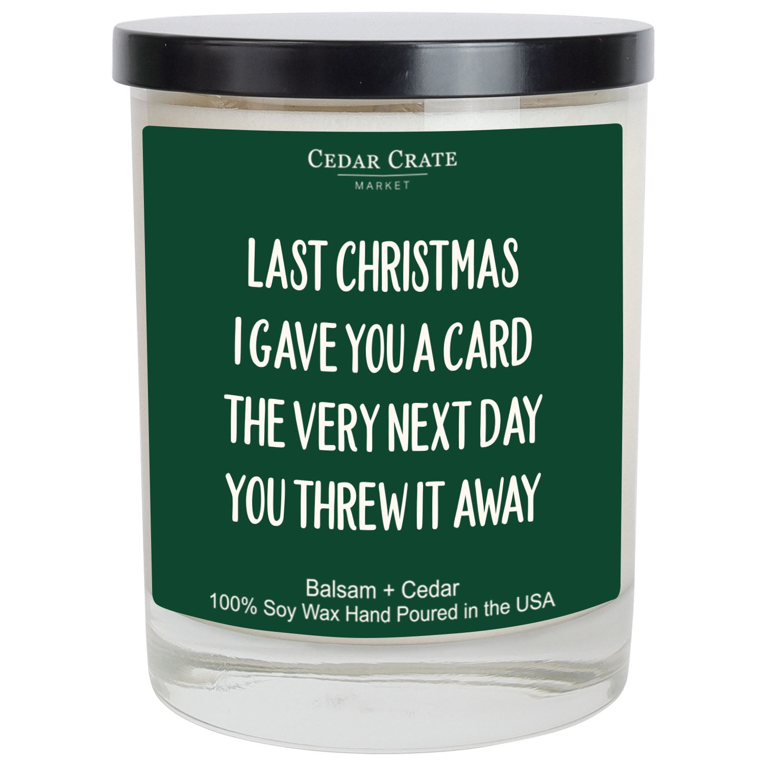 Last Christmas I Gave You A Card Color Candle