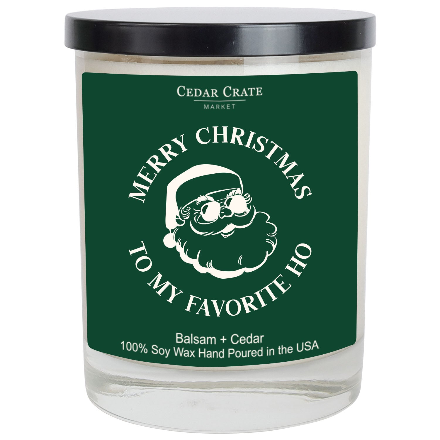 Merry Christmas To My Favorite Ho Color Candle