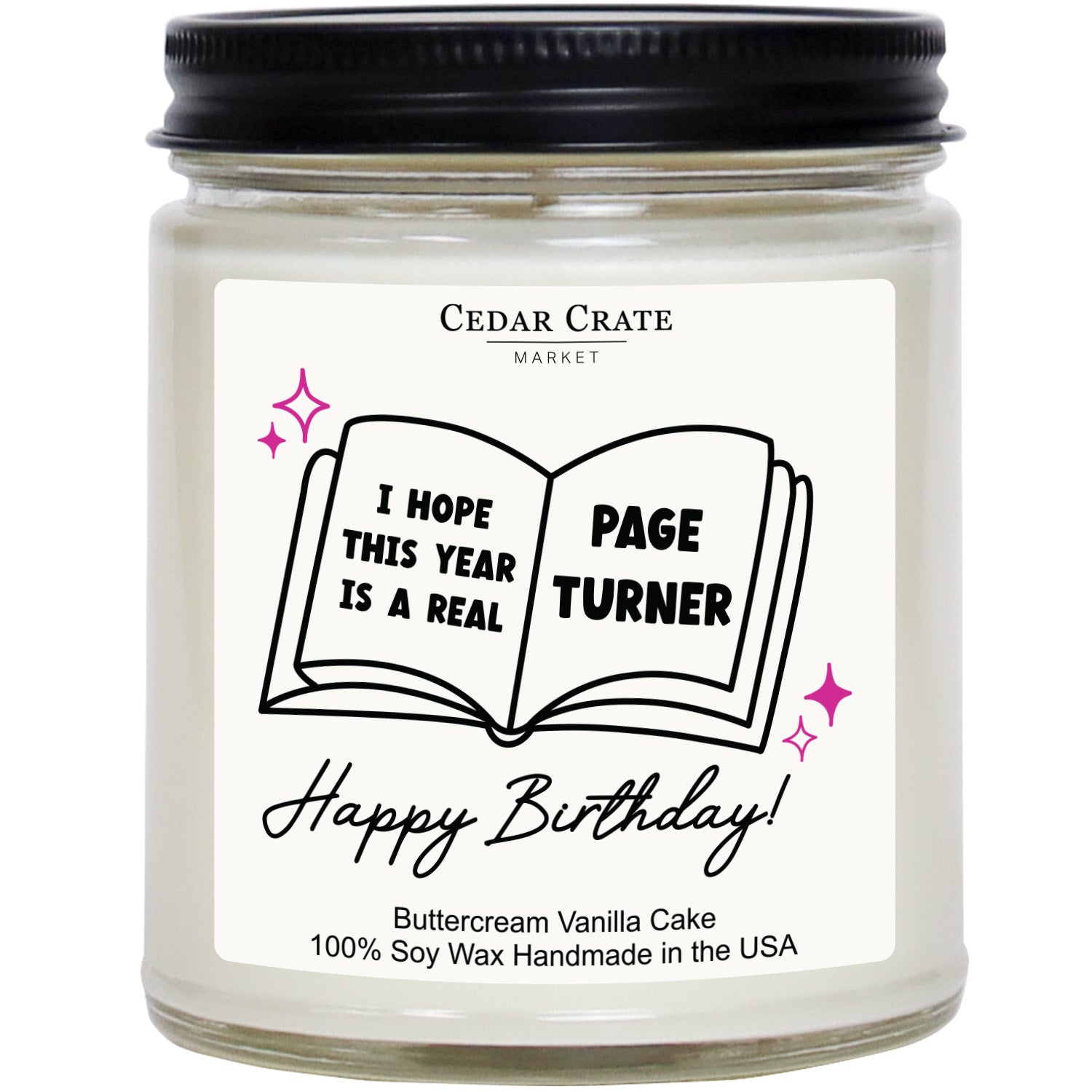 I Hope This Year Is A Real Page Turner White Jar