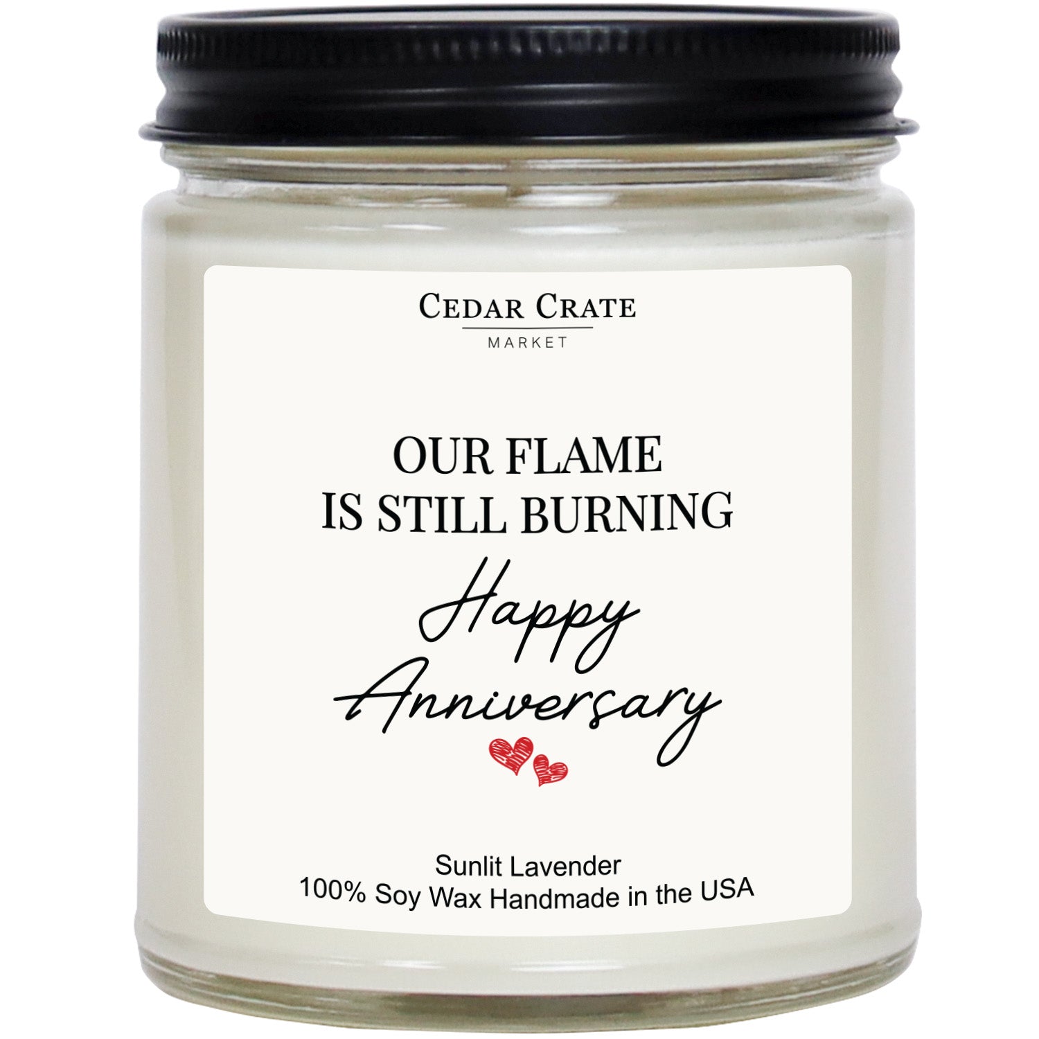 Our Flame Is Still Burning White Jar Candle