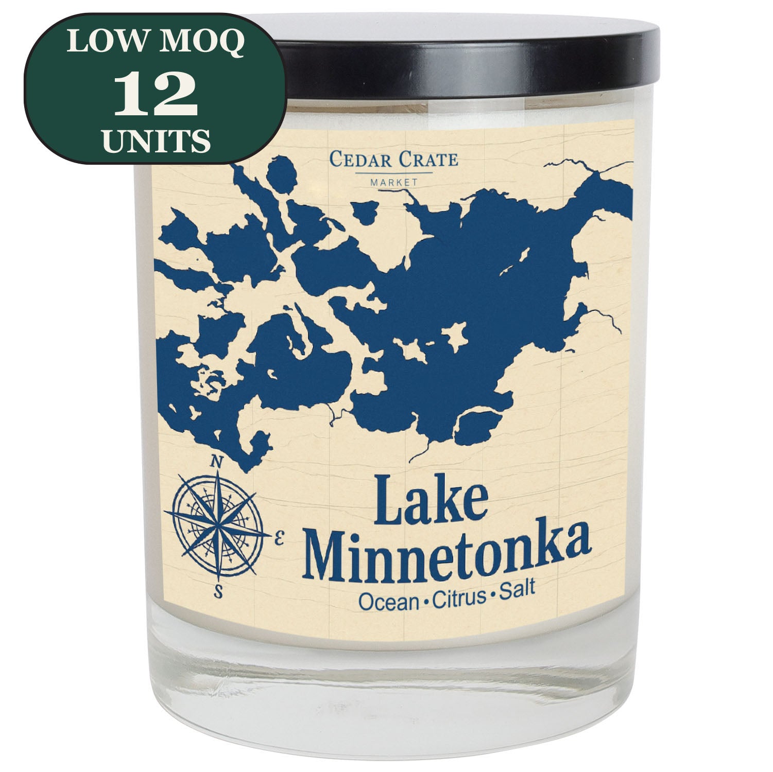 Cedar Crate Market Soy Candle "Any Lake" funny gift