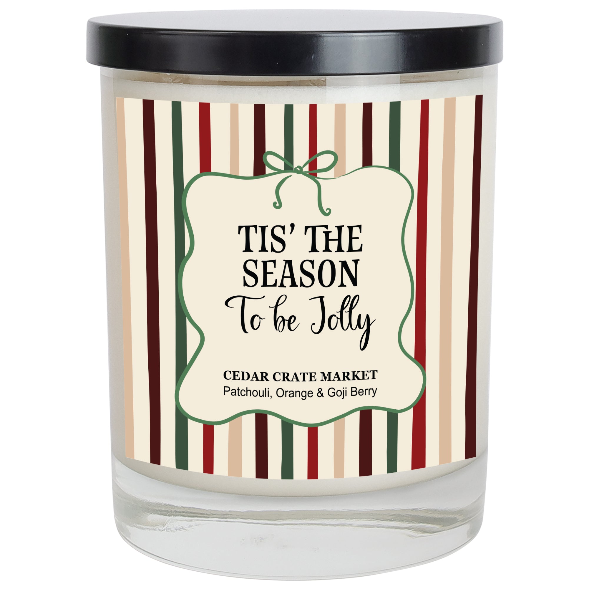 Christmas Candles - Tis The Season To Be Jolly