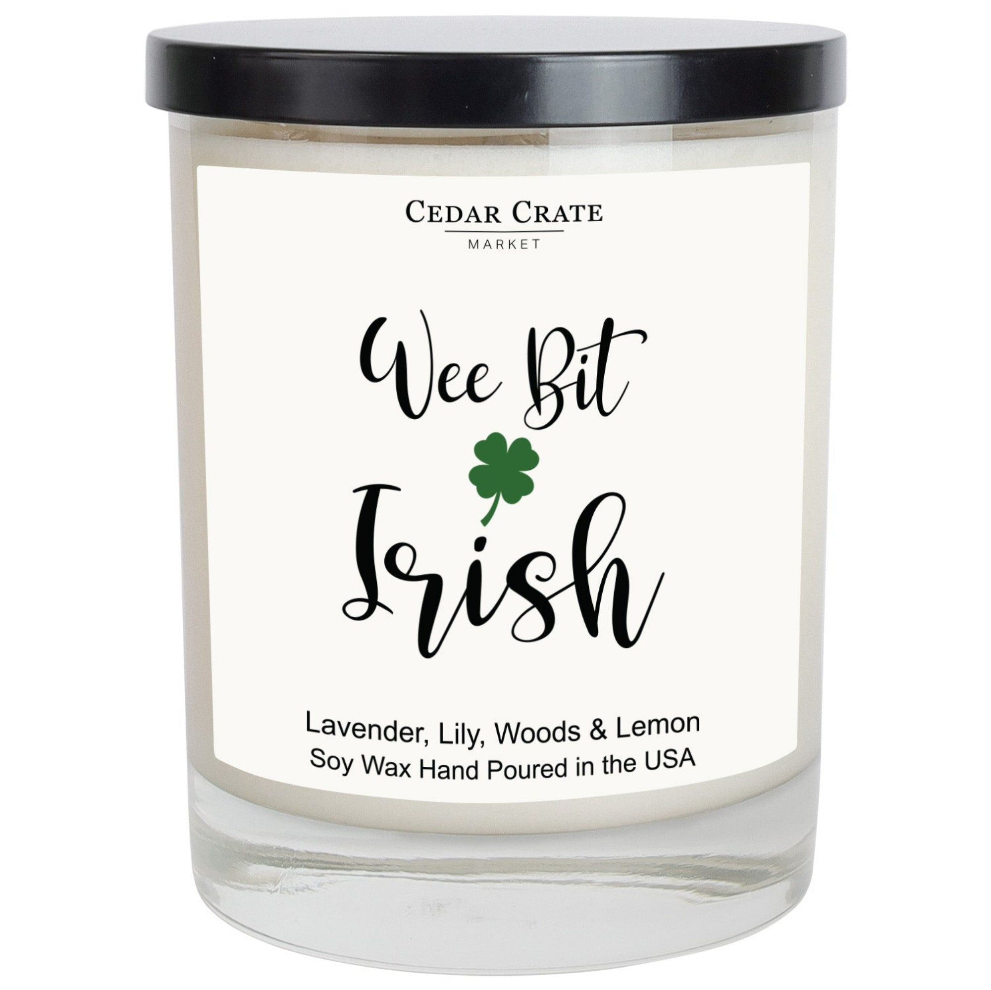 Cedar Crate Market Soy Candle "Wee Bit Irish St. Patrick's Day" St. Patrick's Day gift
