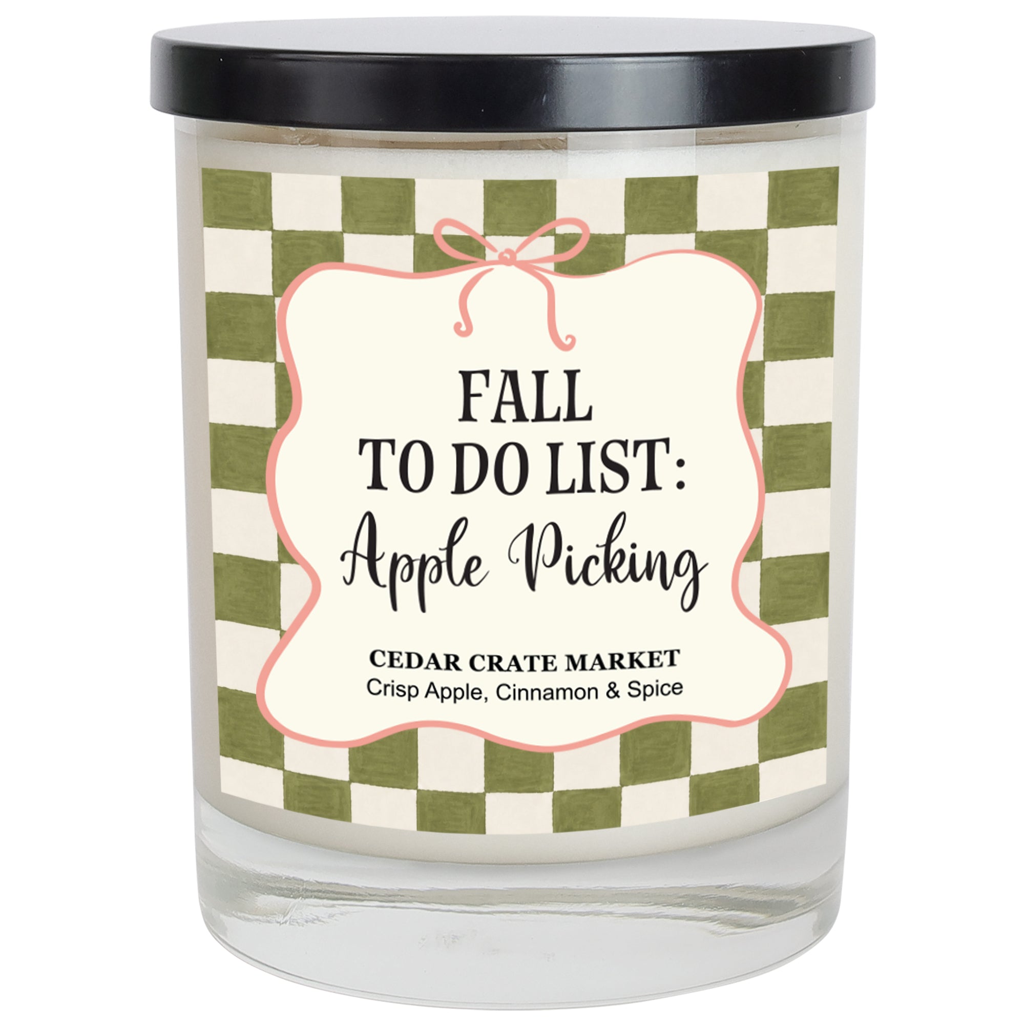 Fall Candle - Fall To Do List: Apple Picking