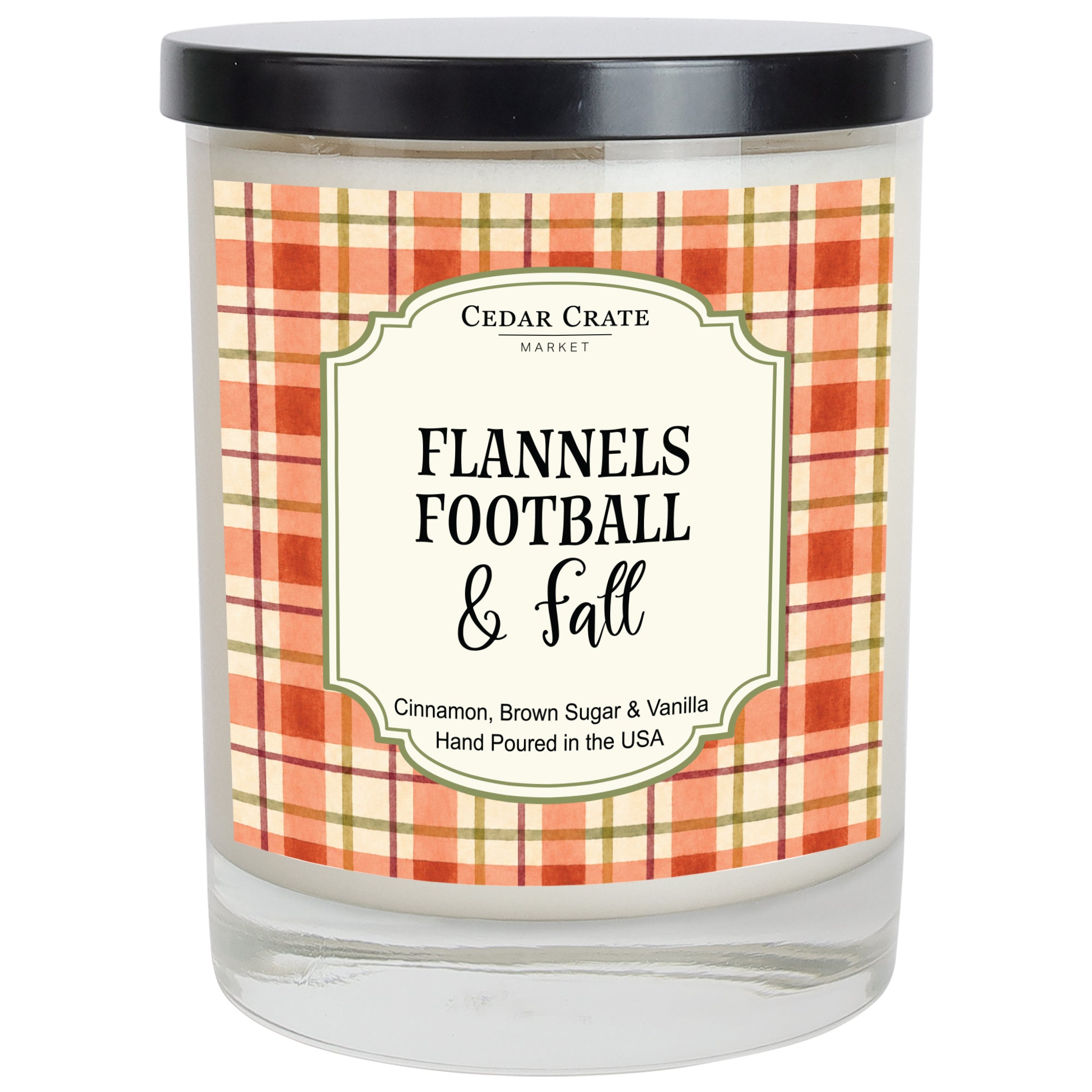 Fall Candle - Flannels Football & Fall