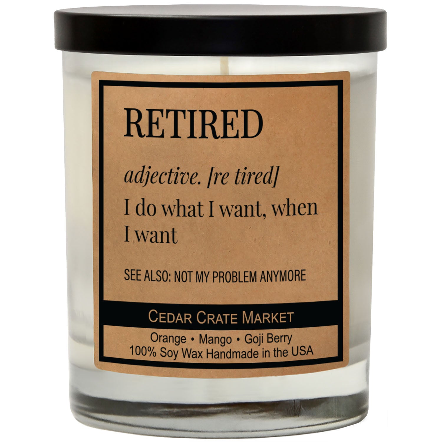 Retired Adjective Soy Candle