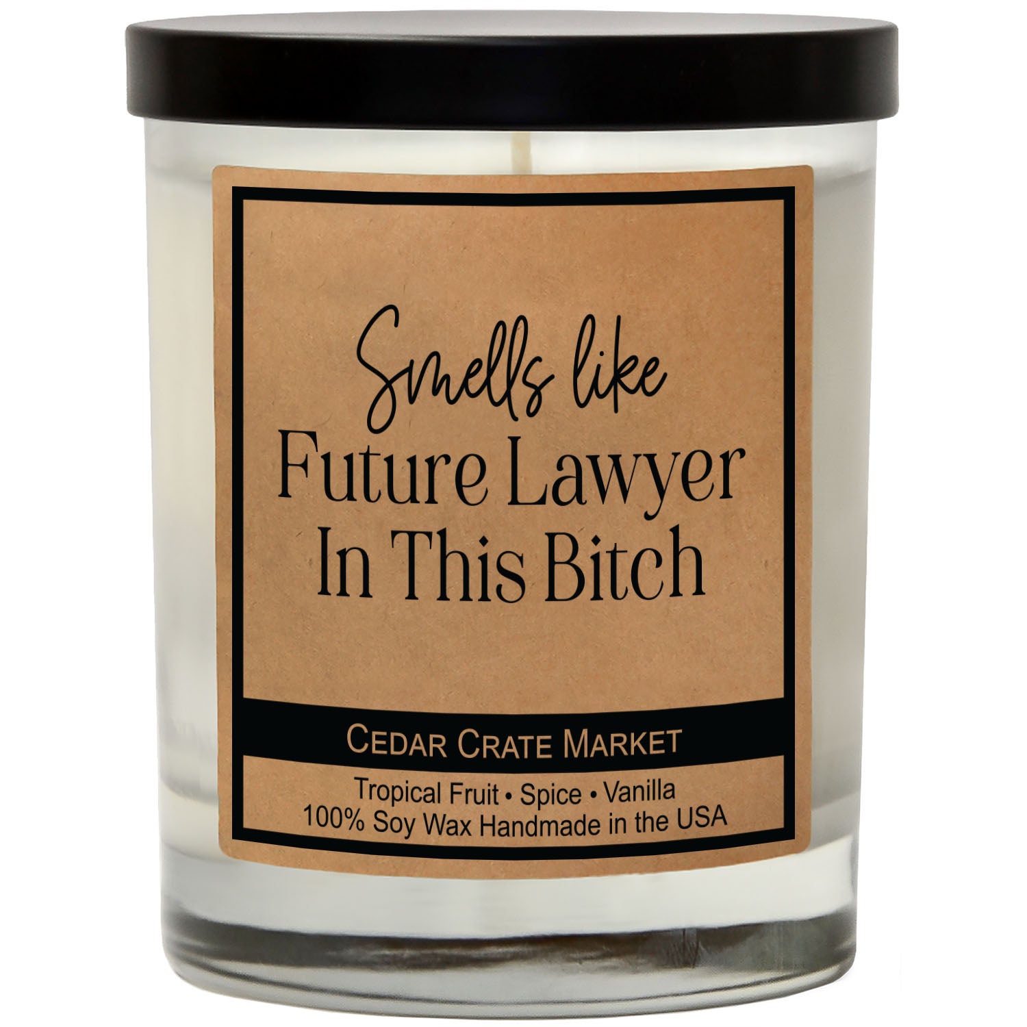 Smells Like Future Lawyer In This Bitch Soy Candle