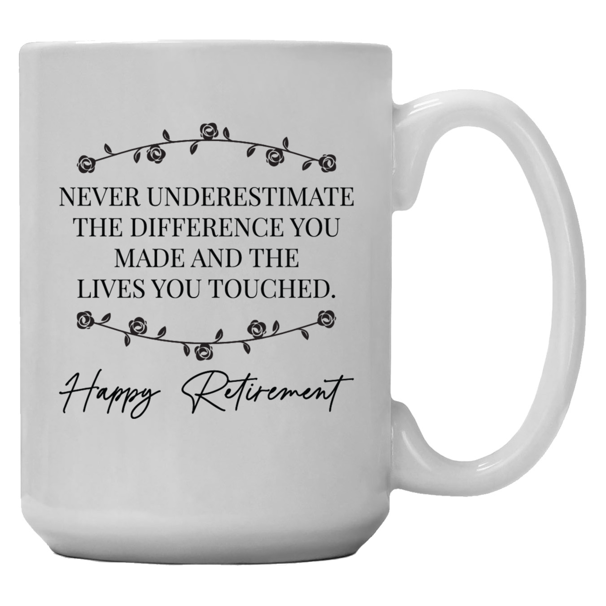 Cedar Crate Market Coffee Mug "Never Underestimate The Difference You Made" funny gift