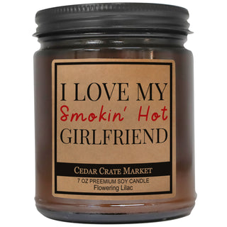 I Love My Smokin' Hot Girlfriend Amber Jar