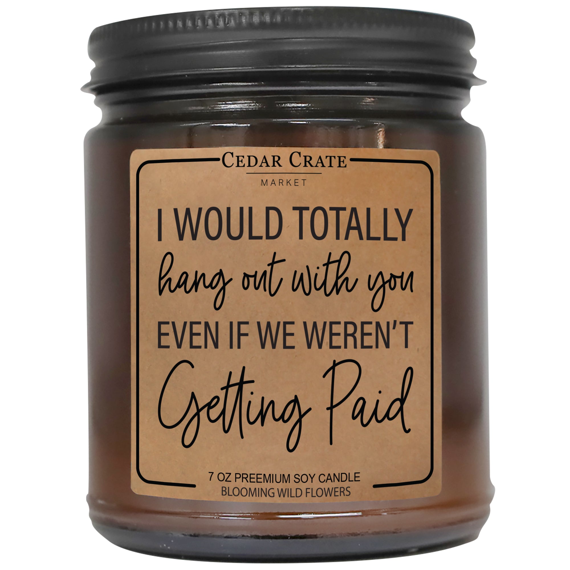 I Would Totally Hang Out With You Even If We Weren't Getting Paid Amber Jar