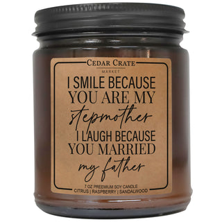 I Smile Because You Are My Stepmother I Laugh Because You Married My Father Amber Jar