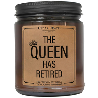 The  Queen has Retired Amber Jar