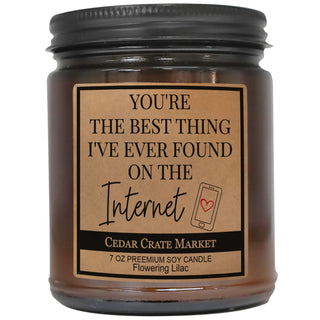 You're The Best Thing I Found On The Internet Amber Jar