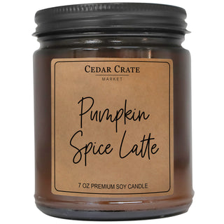 Pumpkin Spice Latte Amber Jar Candle