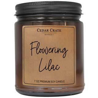 Flowering Lilac Amber Jar Candle