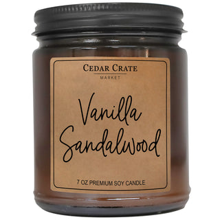 Vanilla Sandalwood Amber Jar Candle