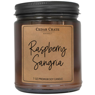 Raspberry Sangria Amber Jar Candle