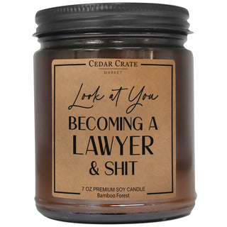 Look At You Becoming A Lawyer And Shit Amber Jar