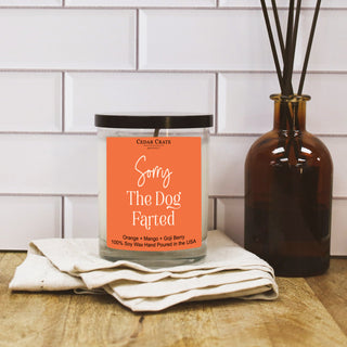 Sorry The Dog Farted Color Candle
