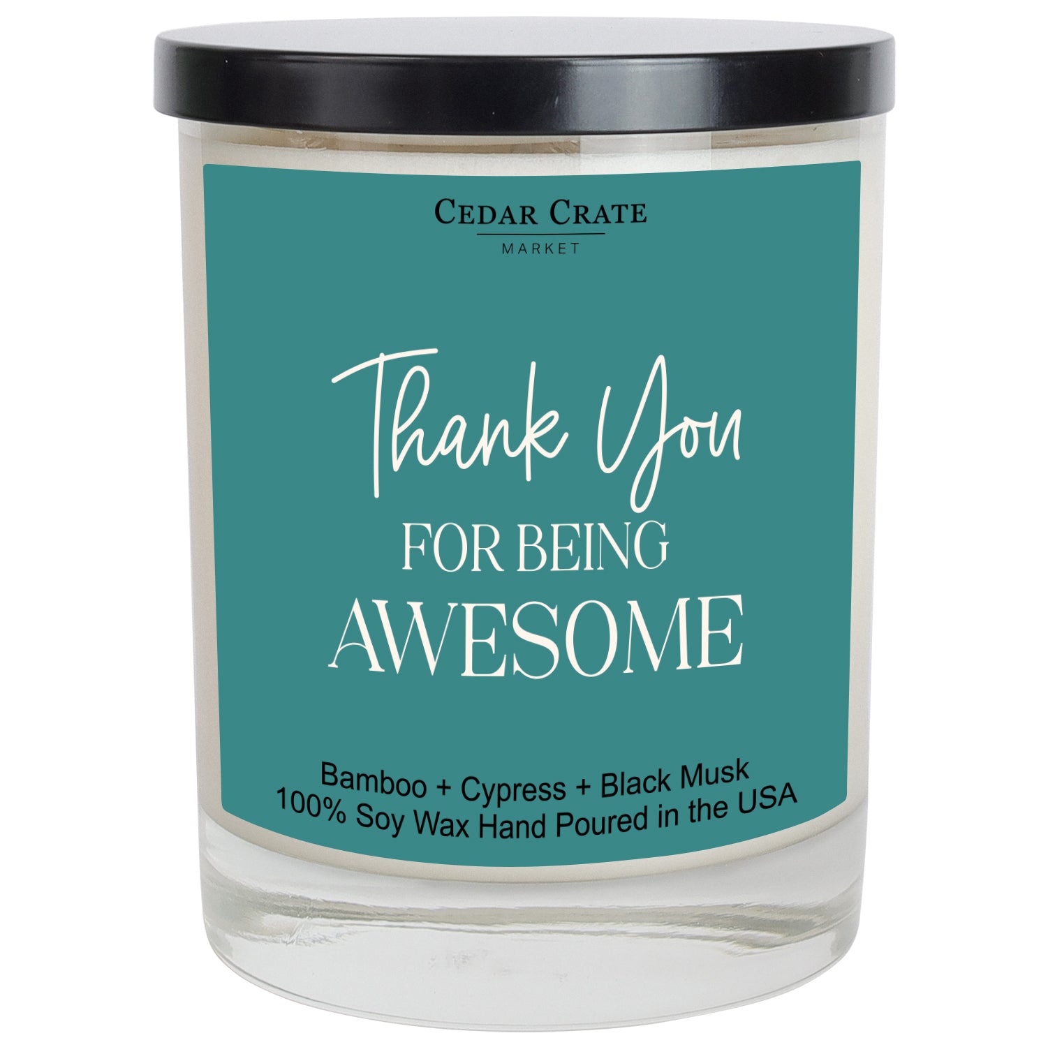 Thank You for Being Awesome Color Candle