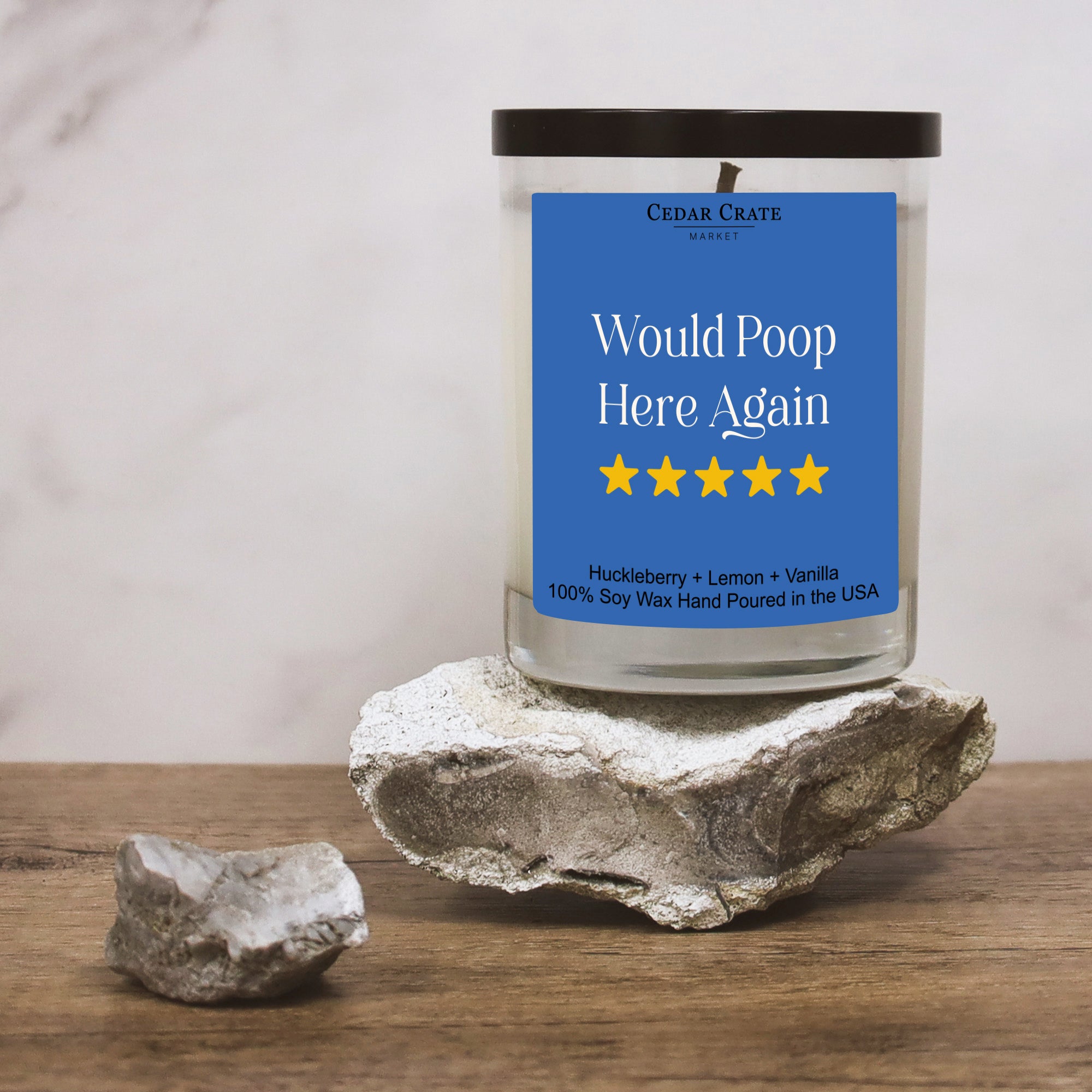 Would Poop Here Again ***** Color Candle