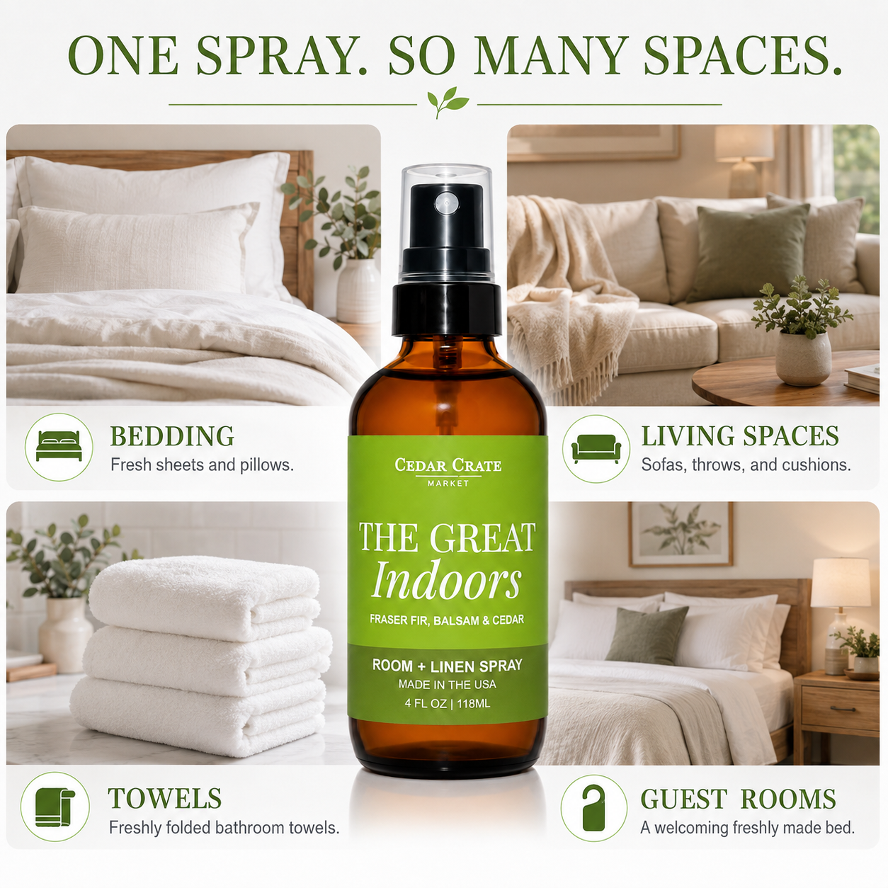 Funny Room Spray - The Great Indoors Balsam + Cedar Mist