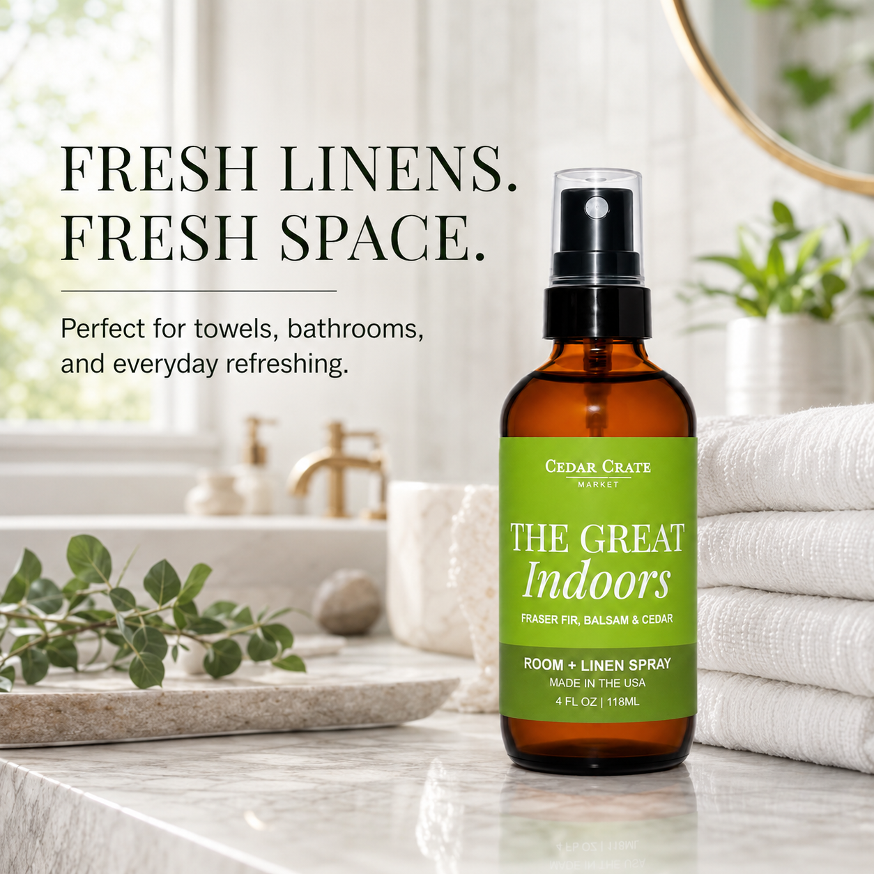 Funny Room Spray - The Great Indoors Balsam + Cedar Mist