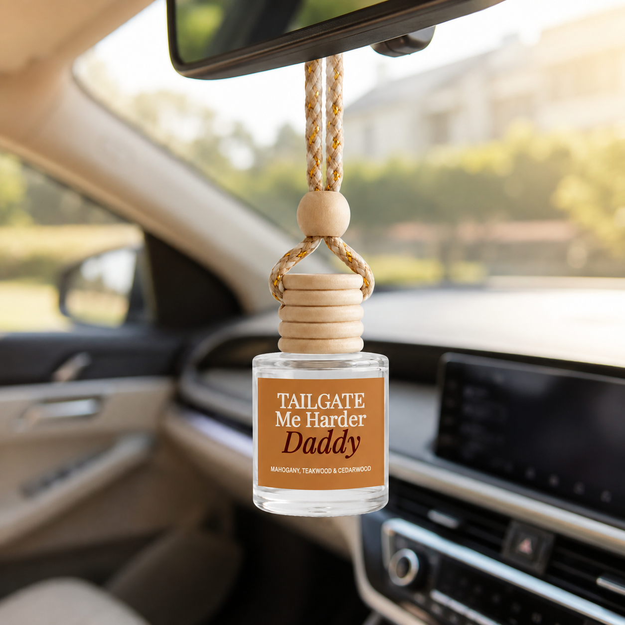 Car Diffuser - Tailgate Me Harder Daddy Rustic Mahogany